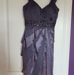 Adrianna Papell Homecoming Purple Dance Dress